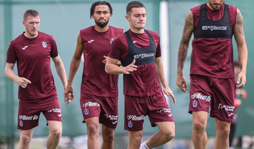 Trabzonspor günün ilk çalışmasını gerçekleştirdi