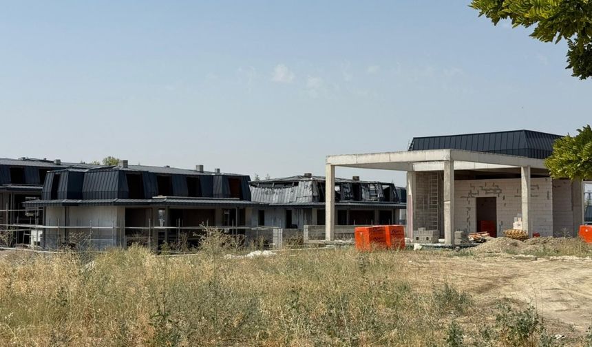 Ankara'da villa inşaatında yangın