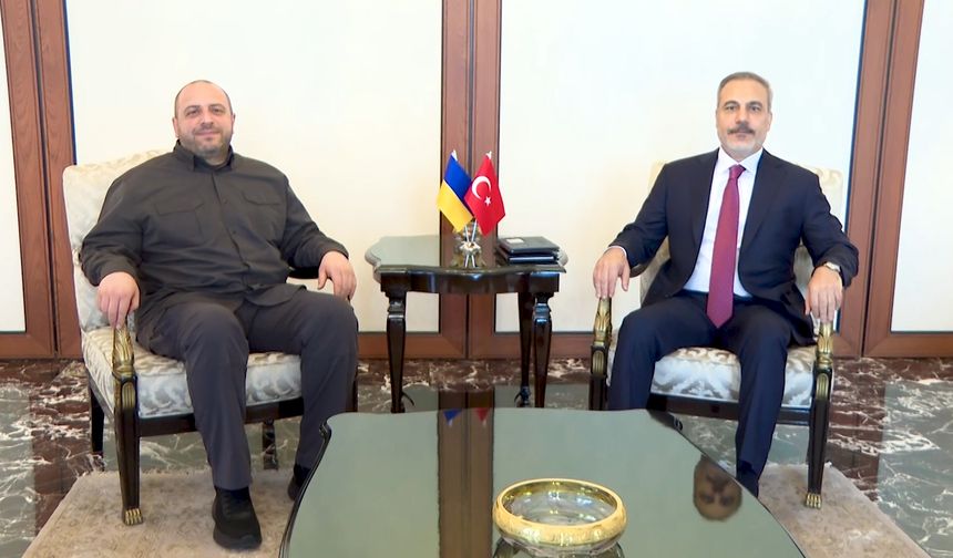Bakan Fidan, Ukrayna Milli Güvenlik ve Savunma Konseyi Sekreteri Umerov ile görüştü