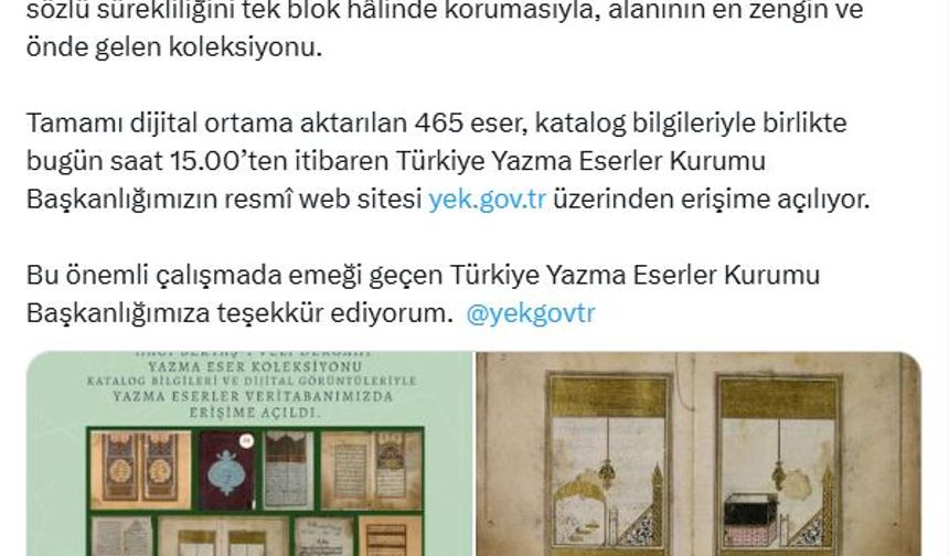 Dijital ortama aktarılan Hacı Bektaş-ı Veli eserleri, erişime açılıyor