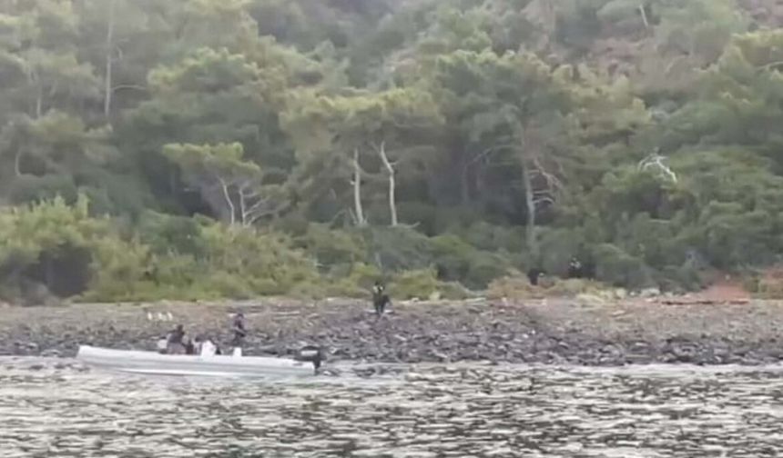 Marmaris'te 20 göçmen yakalandı, 14 göçmen kurtarıldı