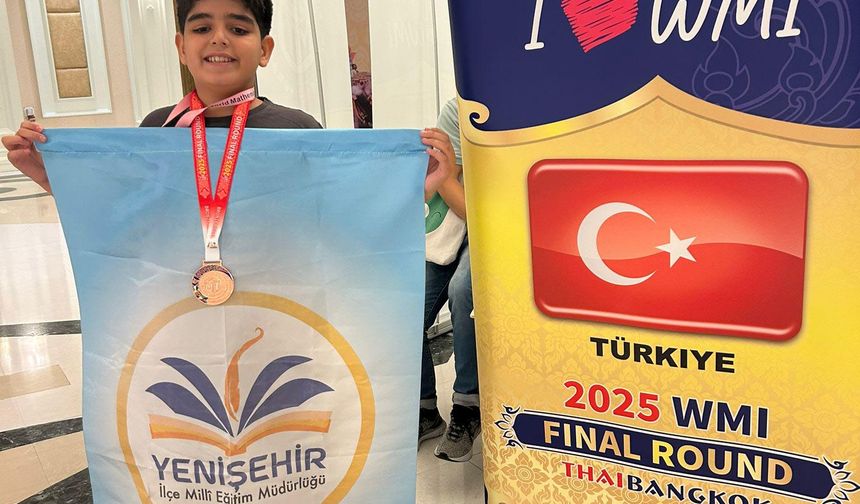 Matematik yarışmasında Türkiye'yi temsil eden Ezel Ali, dünya 3'üncüsü oldu