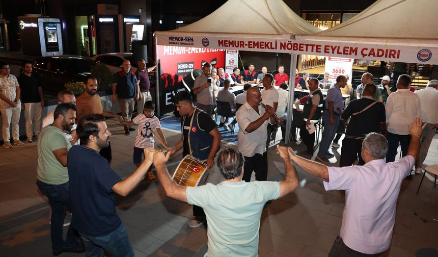Memur-Sen, 81 ilde ‘Memur- Emekli Nöbette' eylem çadırları kurdu