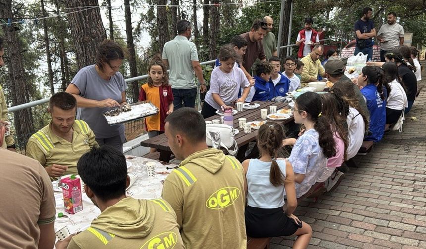 Tekirdağ'da öğrencilerden orman işçilerine mektuplu teşekkür