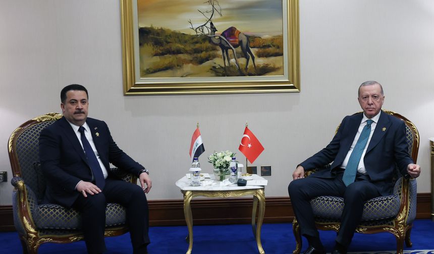 Cumhurbaşkanı Erdoğan, Irak Başbakanı Sudani ile bir araya geldi