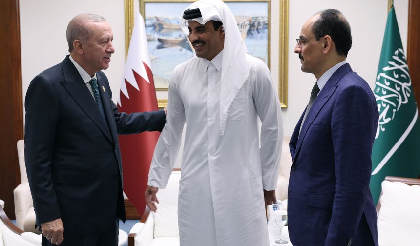 Cumhurbaşkanı Erdoğan, Katar Emiri Al Sani ile görüştü
