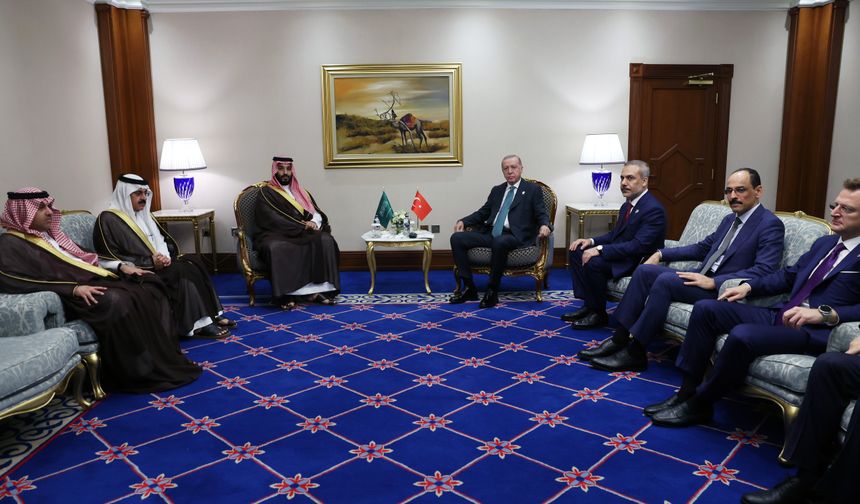 Cumhurbaşkanı Erdoğan, Suudi Arabistan Veliaht Prensi Selman ile görüştü