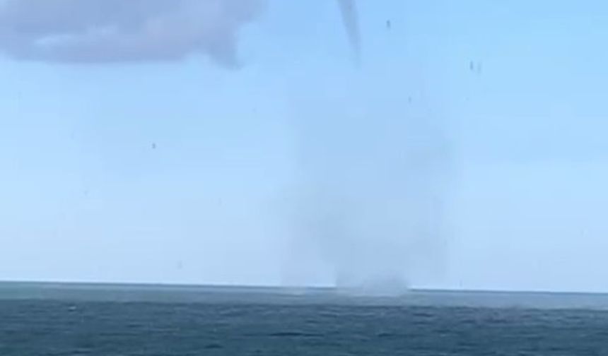 Giresun'da denizde 3 ayrı noktada hortum oluştu