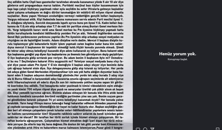 Burcu Köksal: Parti içinde beni istemeyenlere inat, hiçbir yere gitmiyorum