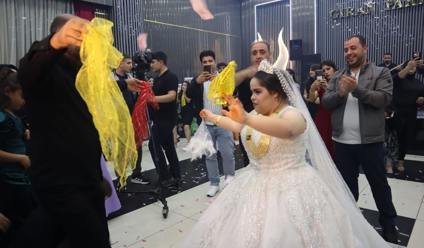 Down sendromlu Sedanur'un gelinlik giyme hayali gerçek oldu