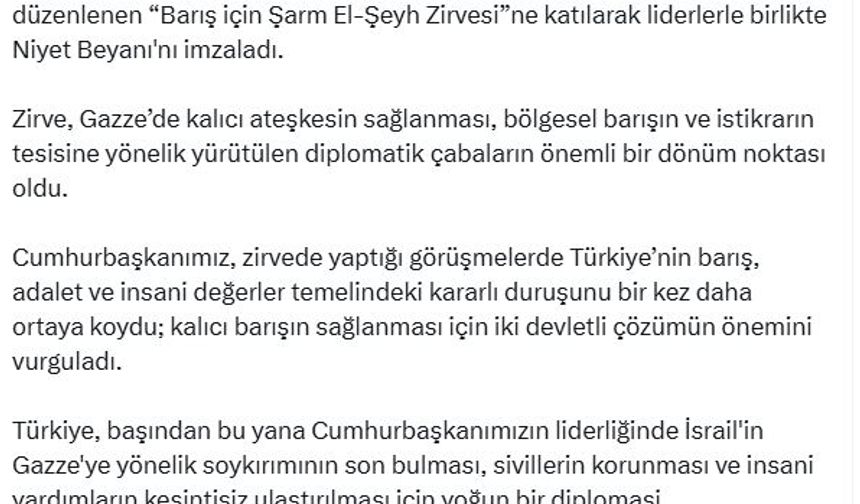 İletişim Başkanı Duran: Cumhurbaşkanımız, uluslararası arenadaki tecrübesini ve liderliğini bir kez daha gösterdi