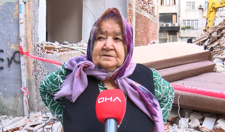 İstanbul - Zeytinburnu'nda bir binadaki yıkım nedeniyle bitişikteki apartmanda hasar oluştu