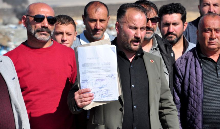 Kars'ta mahalleliden çöp tepkisi