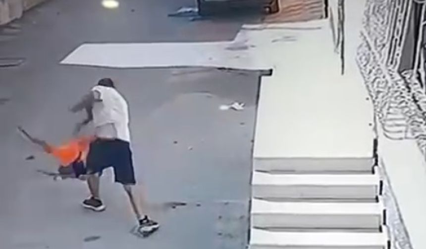 Kovaladığı çocuğu ayak bileğinden tutup yere fırlatan şüpheli tutuklandı