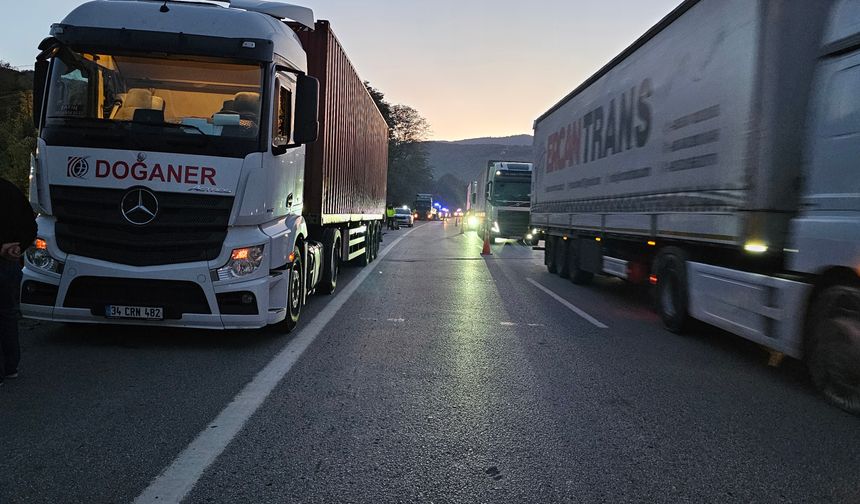 Patlayan lastiği değiştirirken, TIR'ın çarptığı sürücü öldü