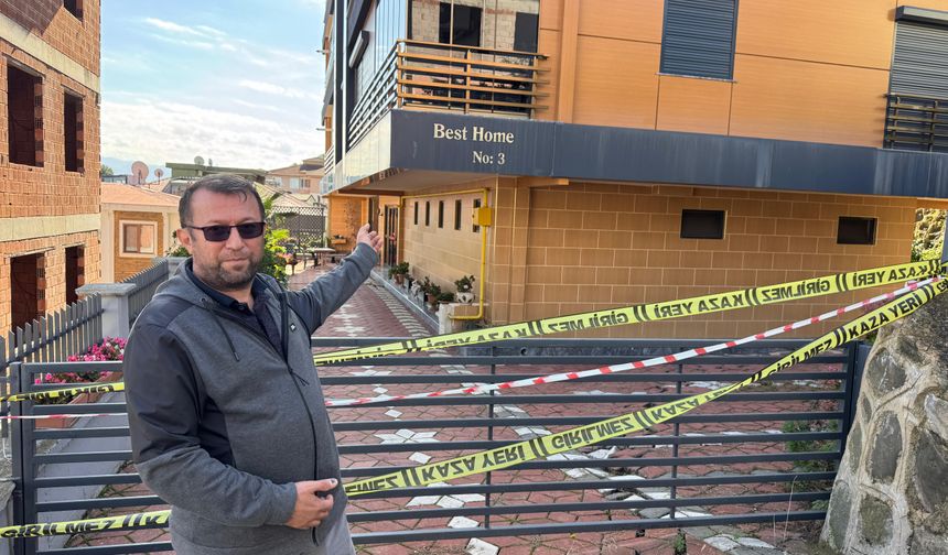 Zemindeki kayma nedeniyle tahliye edilen binada oturan aileler: Mağduriyet yaşıyoruz