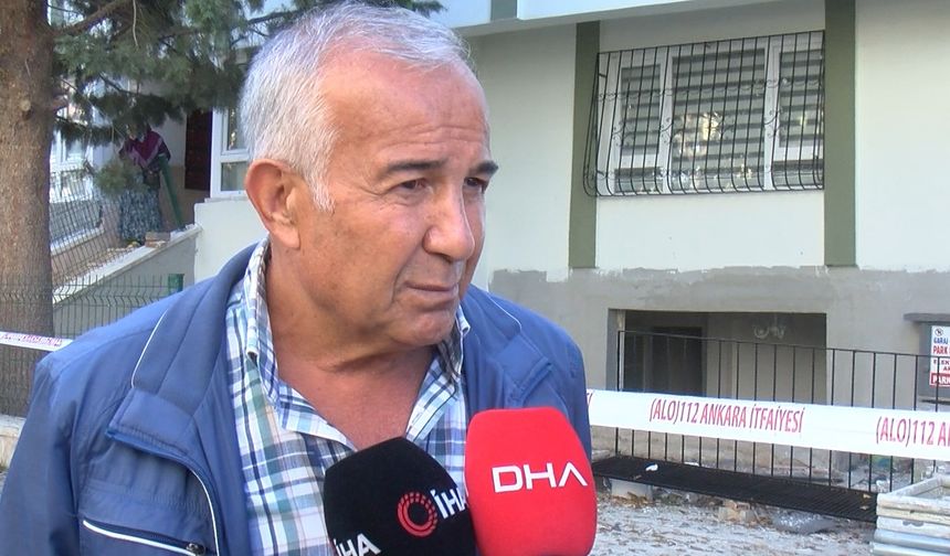 Ankara'da doğal gaz borusu kesilen dairede patlama