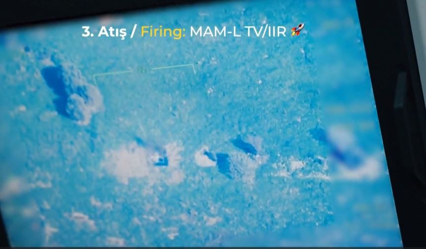Bayraktar TB3, MAM-L IIR ile hedefi tam isabetle vurdu