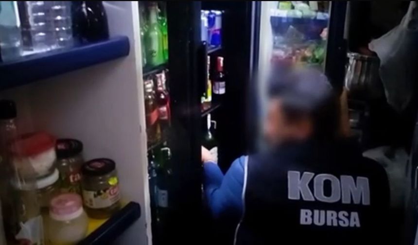 Bursa'da 227 litre sahte içki ele geçirildi