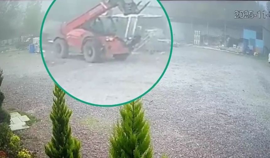 İş makinesi çalan 2 şüpheli yakalandı; hırsızlık kamerada / Video eklendi