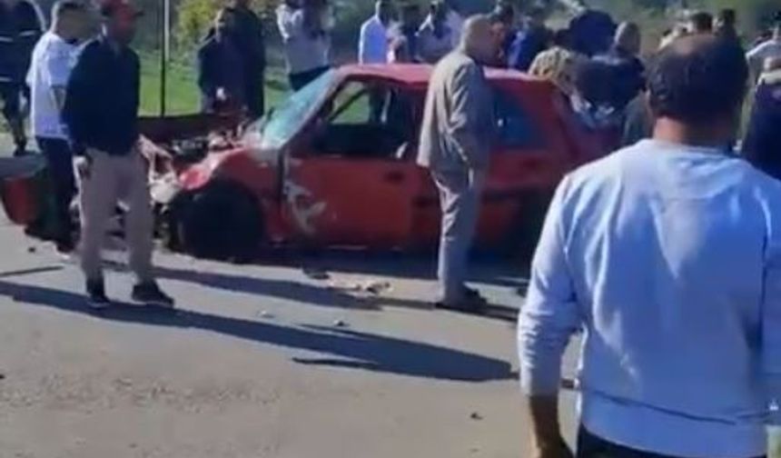 Samsun'da otomobille kamyonet çarpıştı; 2 yaralı