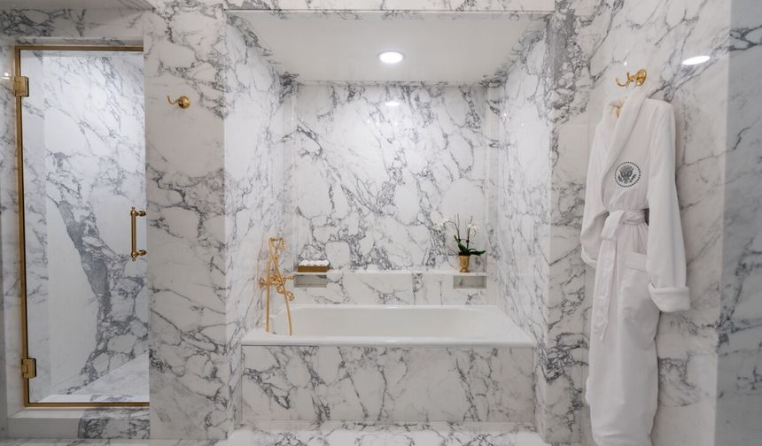 Trump, Beyaz Saray'ın banyosunu yeniledi