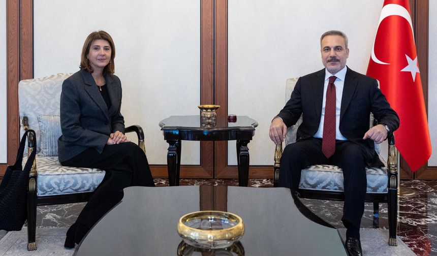 Bakan Fidan, BM'nin Kıbrıs Temsilcisi Holguin'i kabul etti