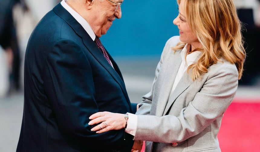 Filistin Devlet Başkanı Abbas, İtalya Başbakanı Meloni ile görüştü
