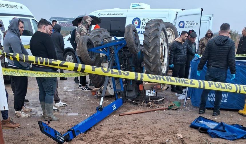 Traktörle geziye çıkan arkadaşlar kaza yaptı: 1 ölü, 1 yaralı