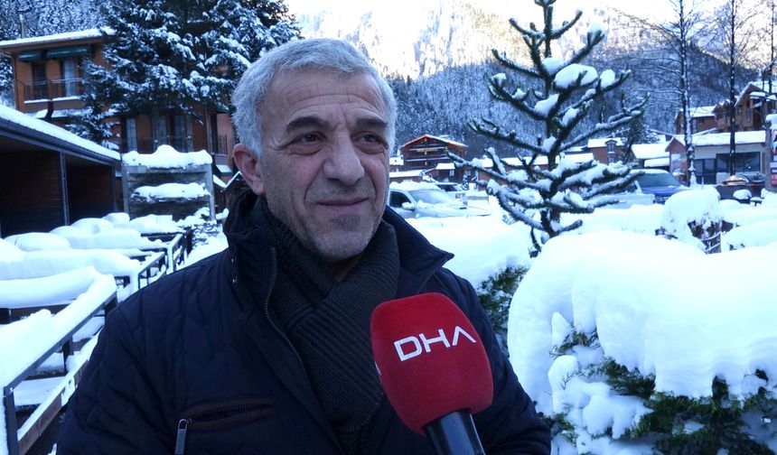 Uzungöl'de 'beyaz bereket'; rezervasyonlarda artış / Ek fotoğraflar