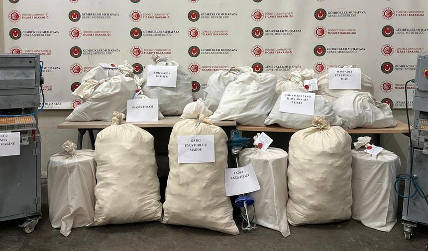 Edirne'de 117 kilo hap ele geçirildi; 5 gözaltı