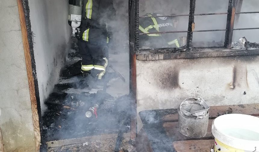 Evde çıkan yangında öldü