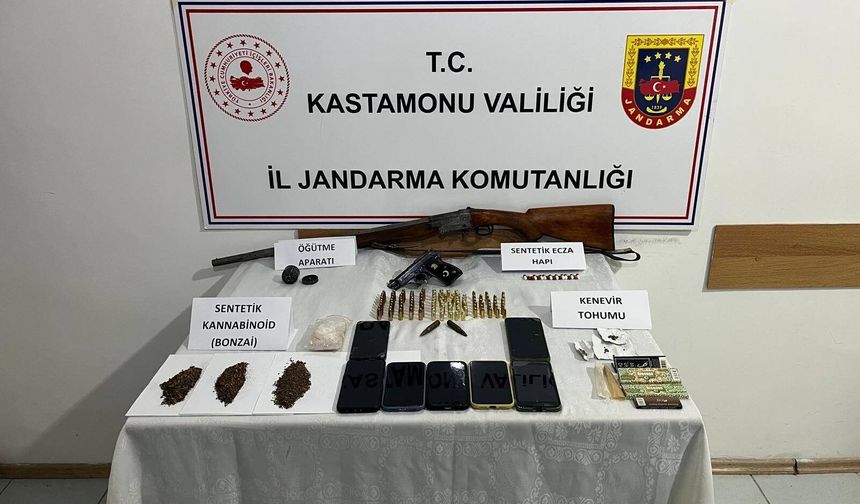 Kastamonu'da narkotik operasyonu: 4 tutuklama