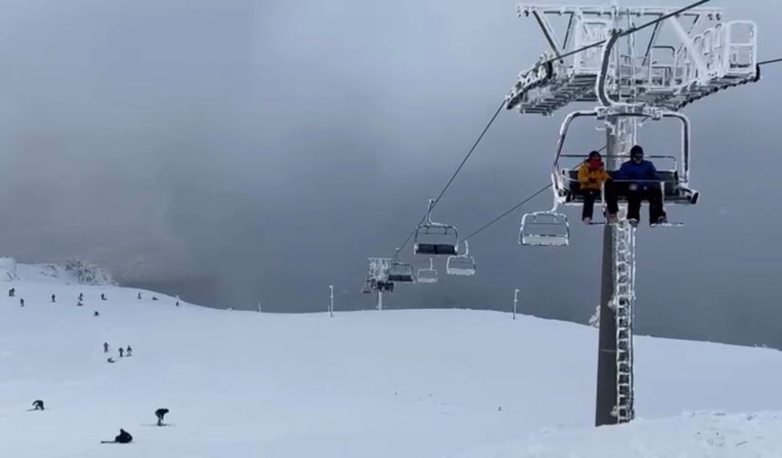 Keltepe Kayak Merkezi'nde sömestr yoğunluğu