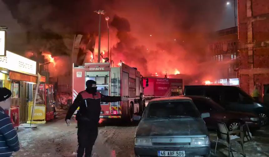 Malatya'da işçilerin kaldığı konteynerde yangın