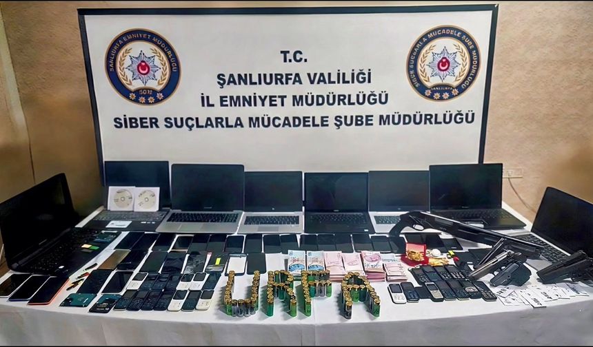 Şanlıurfa'da yasa dışı bahis operasyonunda 18 tutuklama