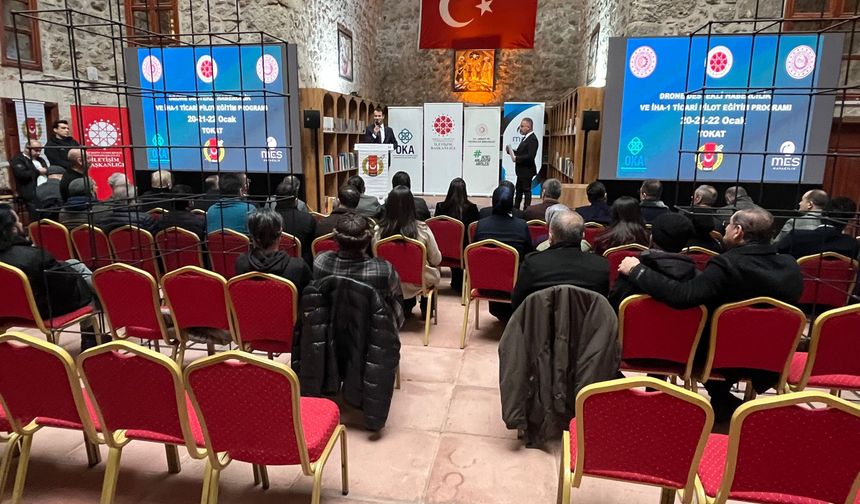 Tokat'ta gazetecilere yönelik dron eğitimi tamamlandı