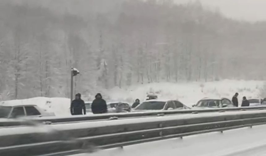 Zonguldak'ta kar yağışı nedeniyle 62 köy yolu kapandı (2)