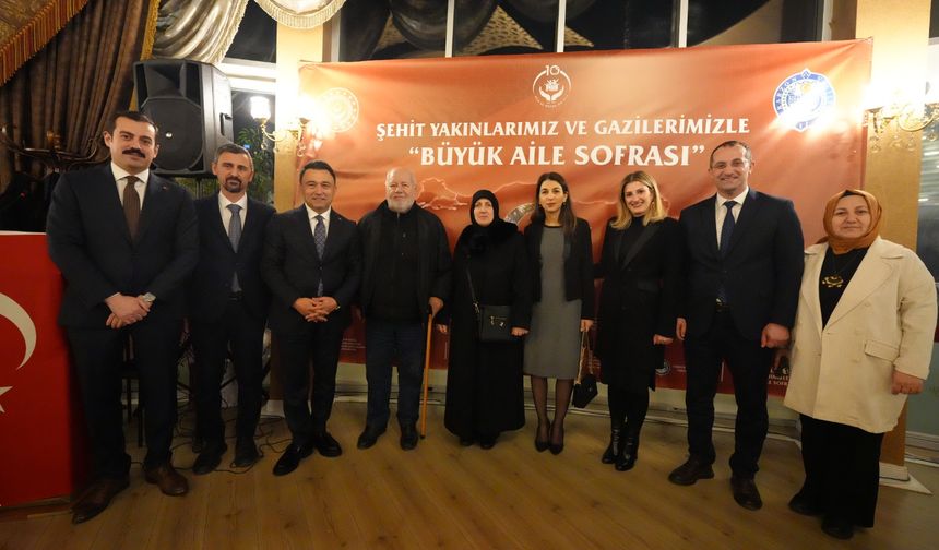 Başkan Ekim, şehit ve gazi aileleriyle iftarda buluştu