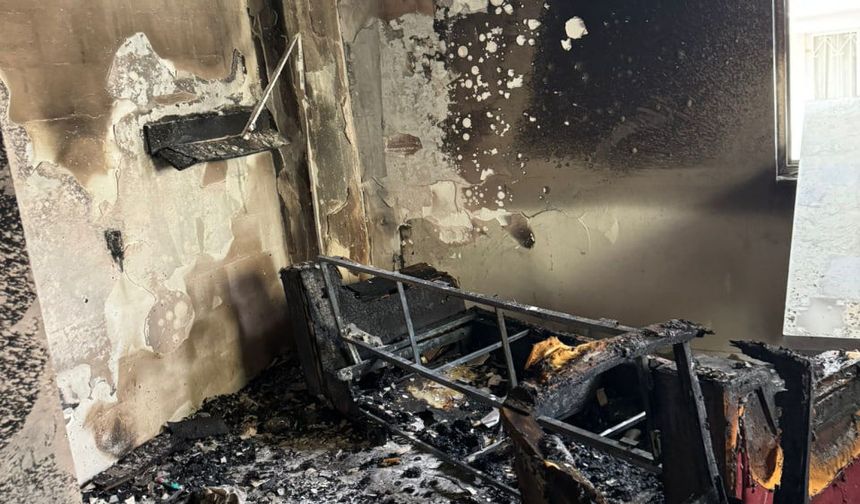 Çorum'da yangın; 1 daire kullanılamaz hale geldi