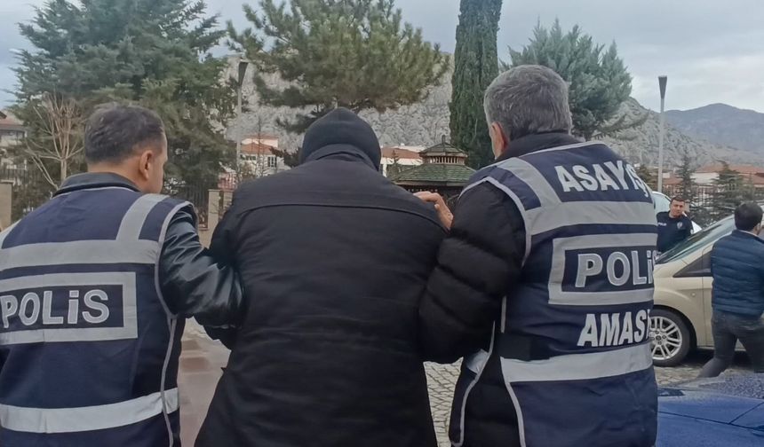 Hırsızlıktan 16 yıl 9 ay hapis cezasıyla aranan hükümlü Amasya'da yakalandı