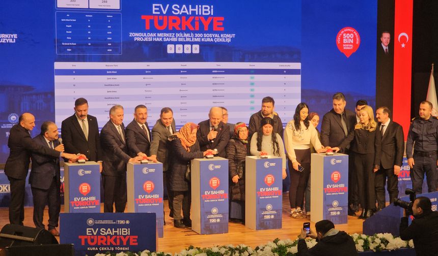 Zonguldak'ta 1872 konutun hak sahibi belirlendi