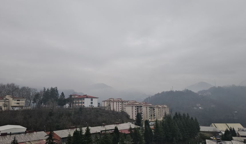 Zonguldak'ta yüksek kesimlerde sis etkili oldu