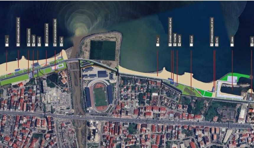 Akçaabat Sahilinde büyük değişim başlıyor