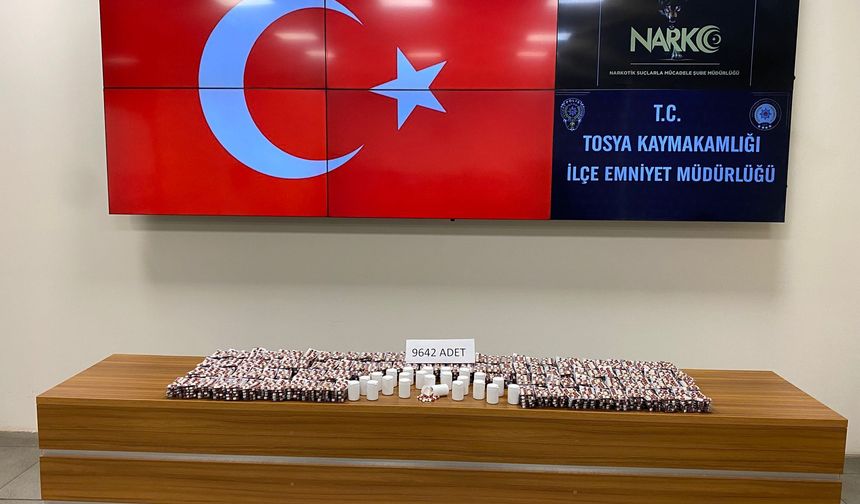Kastamonu'da 9 bin 642 sentetik hap ele geçirildi; 1 gözaltı