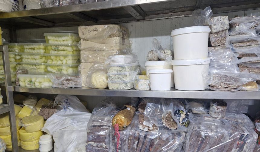 Rize'de bir depoda mevzuata ve tüketime aykırı 9 ton 750 kilo gıdaya el konuldu