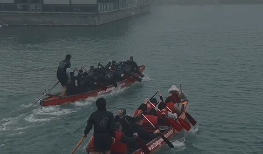 Samsun'da Dragon Boat ligi mart ayı yarışları yapıldı