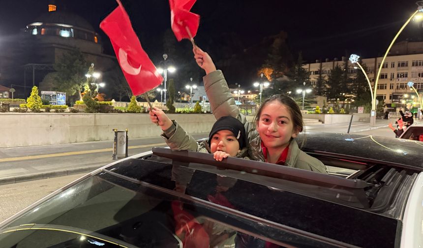 A Milli Futbol Takımı'nın Dünya Kupası'na katılmaya hak kazanması Tokat'ta coşkuyla kutlandı