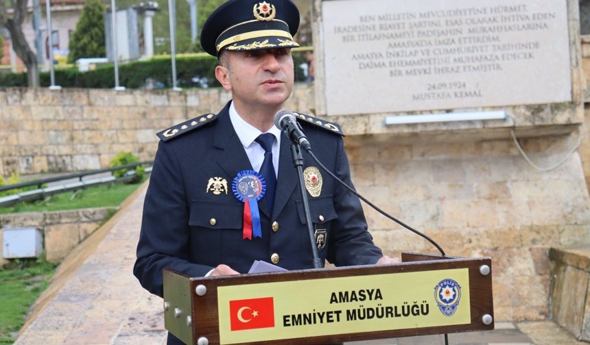 Amasya'da Türk Polis Teşkilatı'nın 181'inci yılı kutlandı