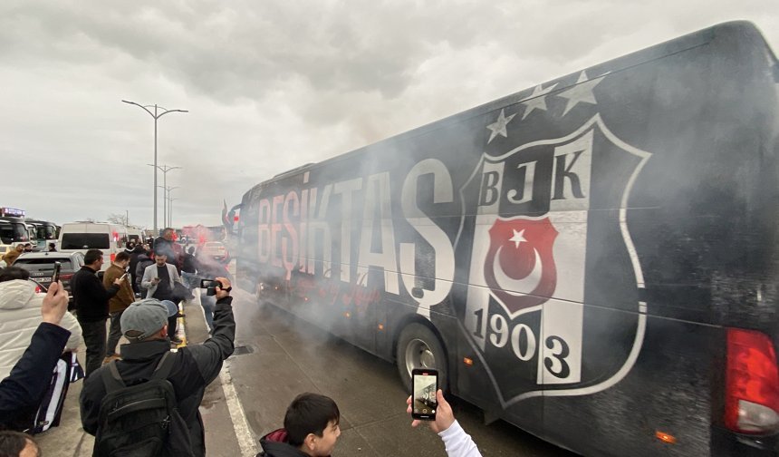 Beşiktaş kafilesi Samsun'a geldi